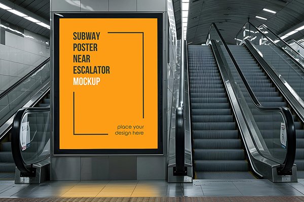 Subway Poster Mockup