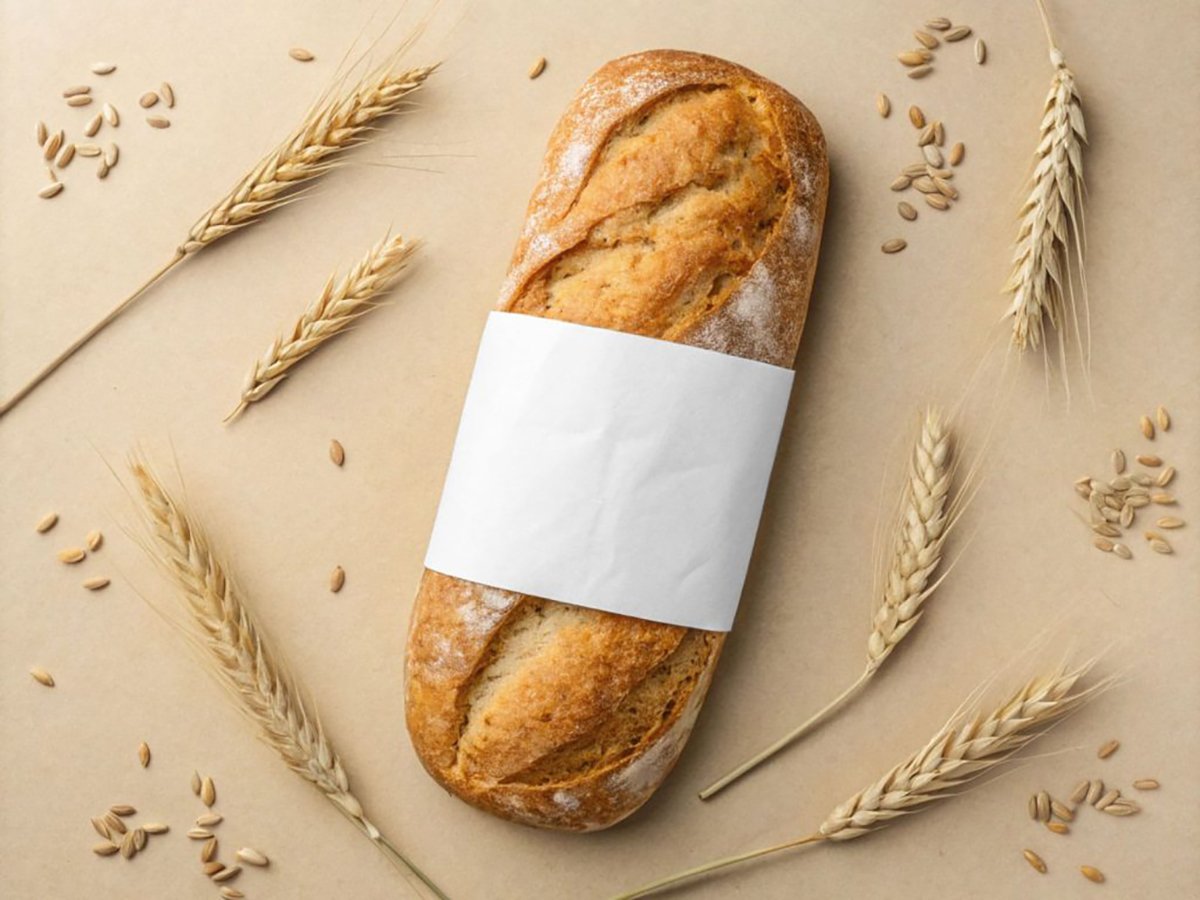 French Baguette Bread Mockup