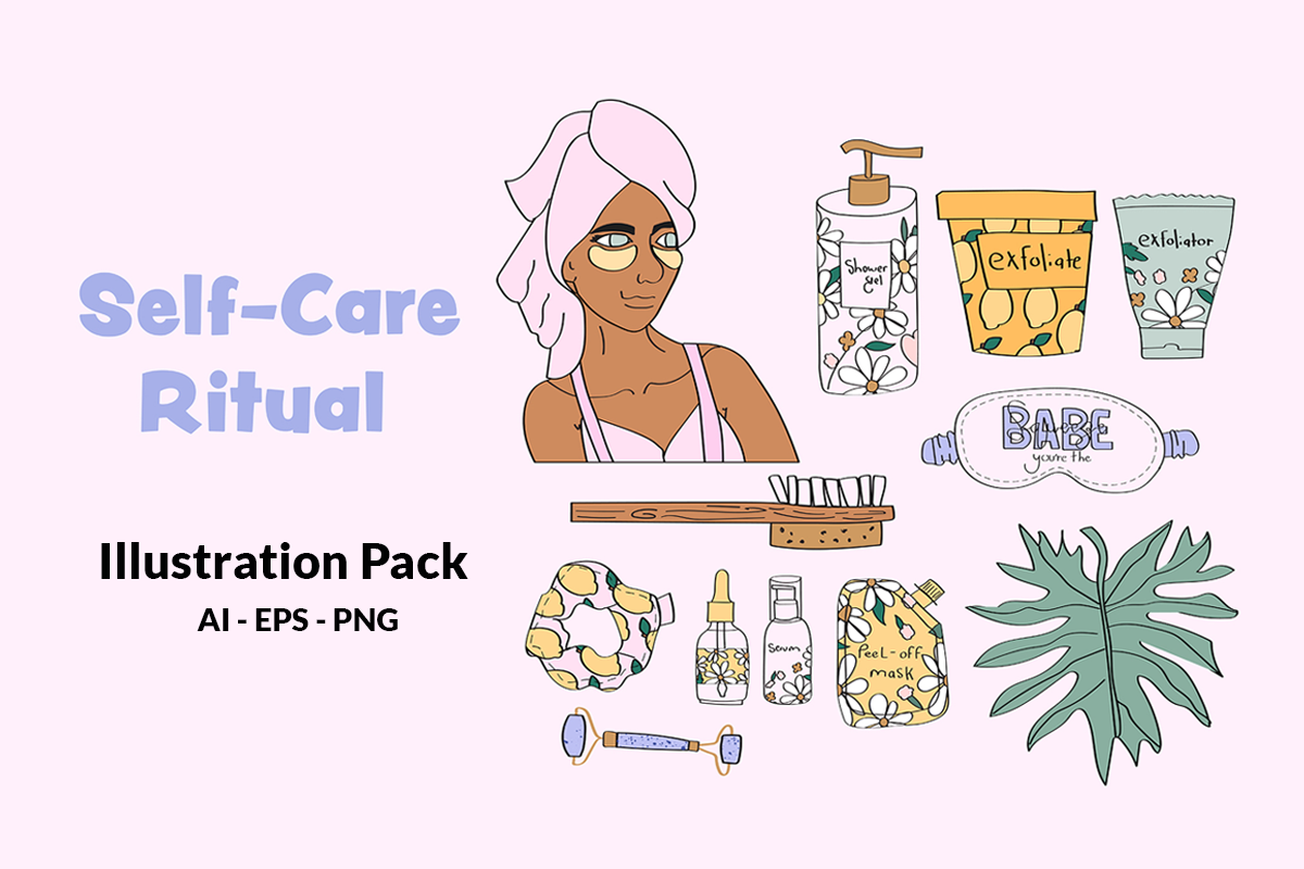 Self-Care Ritual - Illustration Pack