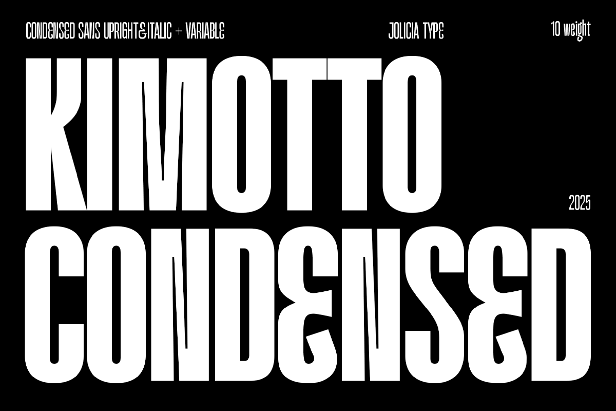 Kimotto Condensed - Sans Serif