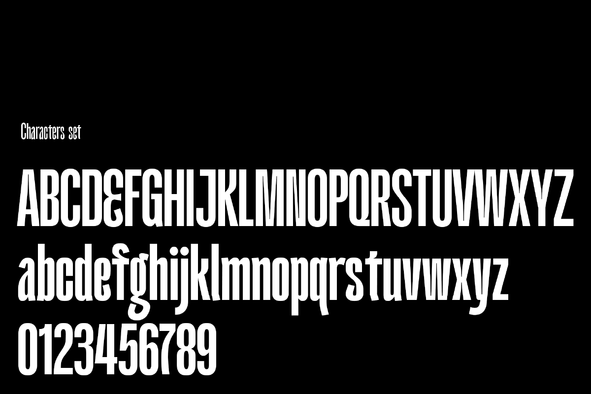 Kimotto Condensed - Sans Serif
