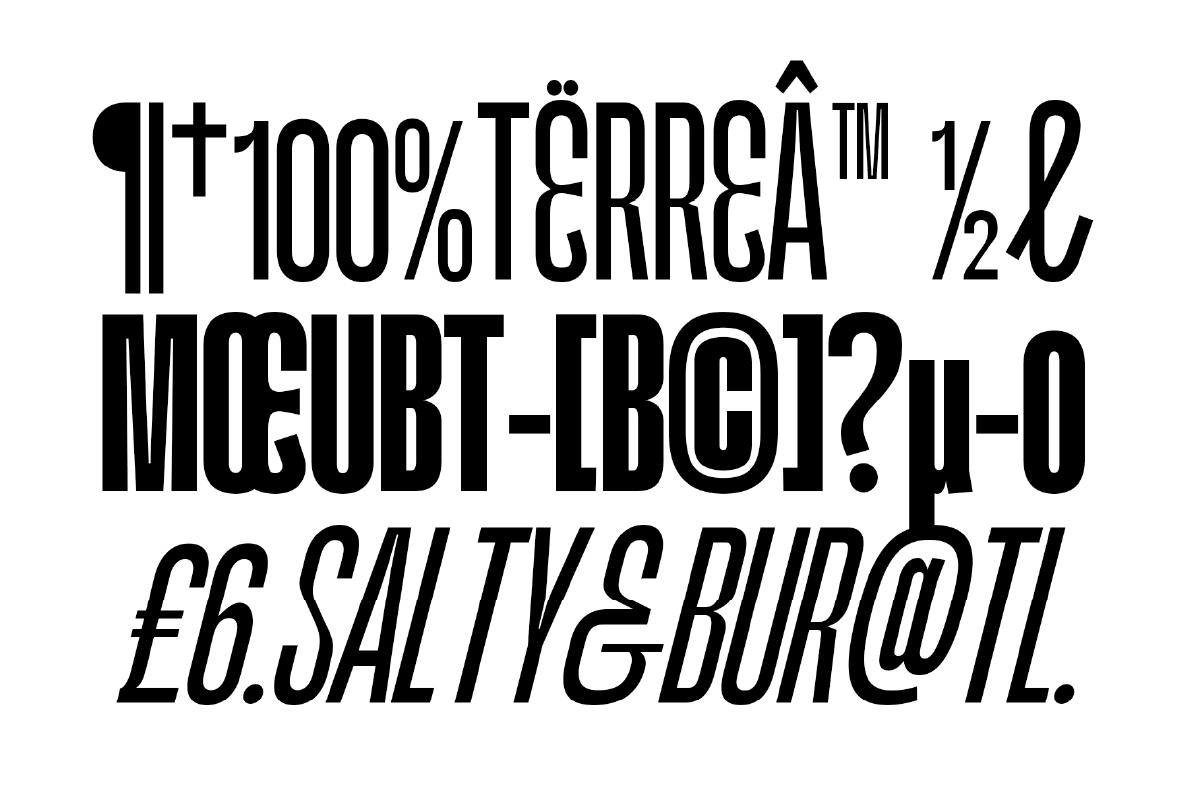 Kimotto Condensed - Sans Serif