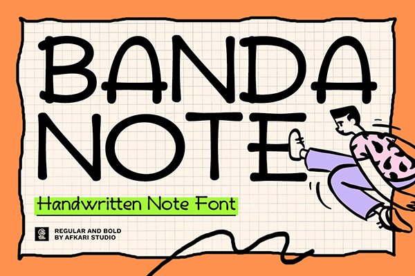 Banda Note - Handwritten Font